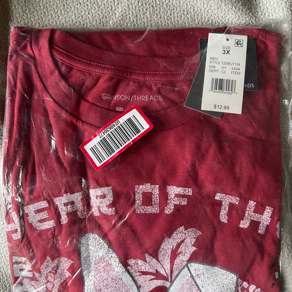 Grayson Threads Red Year of the Rabbit Graphic Tee